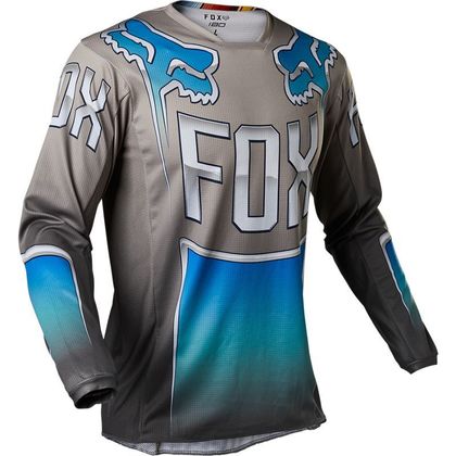 Camiseta de motocross Fox 180 CNTRO - BLUE GREY 2023 - Azul / Gris Ref : FX3542 