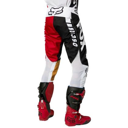 Pantaloni da cross Fox 360 PADDOX - RED BLACK WHITE - SPECIAL EDITION 2023