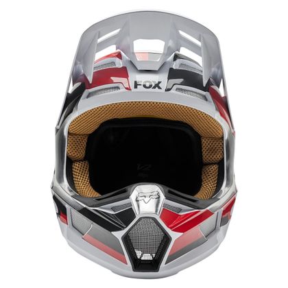 Casco de motocross Fox V2 PADDOX - RED BLACK WHITE - SPECIAL EDITION 2023