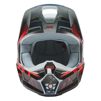 Casco de motocross Fox V1 TRICE - GREY ORANGE 2023