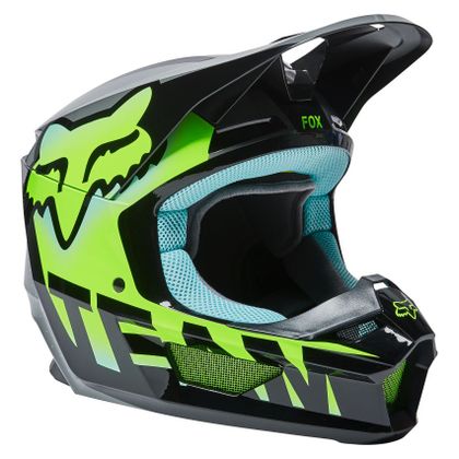 Casque cross Fox YOUTH V1 TRICE - TEAL Ref : FX3415 