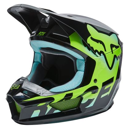 Casque cross Fox YOUTH V1 TRICE - TEAL