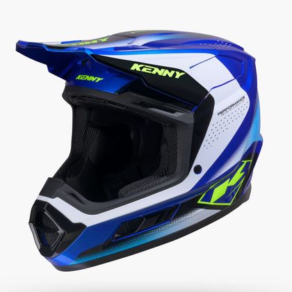 Casque cross Kenny PERFORMANCE GRAPHIC RACING 2026 - Bleu Ref : KE3056 