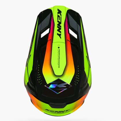 Casque cross Kenny PERFORMANCE GRAPHIC RACING 2026 - Jaune / Noir