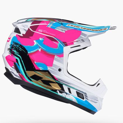 Cască cross Kenny PERFORMANCE GRAPHIC + STAR 2027 - Multicolor / Alb