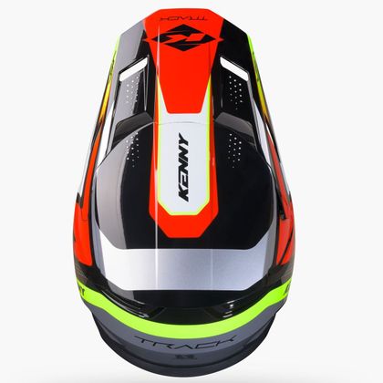 Cască cross Kenny TRACK GRAPHIC + FOCUS 2027 - Negru / Roșu