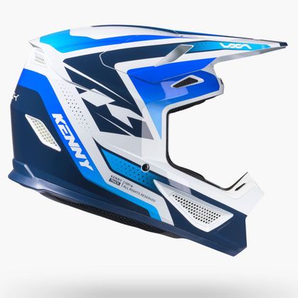 Cască cross Kenny TRACK GRAPHIC + FOCUS 2027 - Albastru