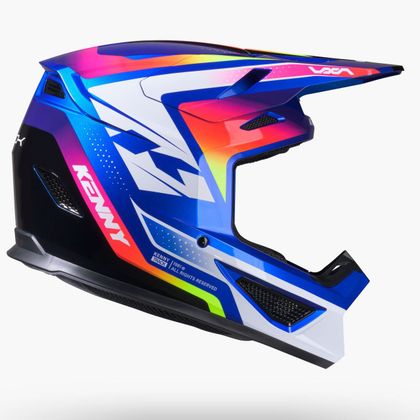 Cască cross Kenny TRACK GRAPHIC + FOCUS 2027 - Albastru / Multicolor