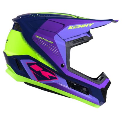 Kenny PERFORMANCE GRAPHIC RACING KINDER Cross-Helm - Lila / Schwarz