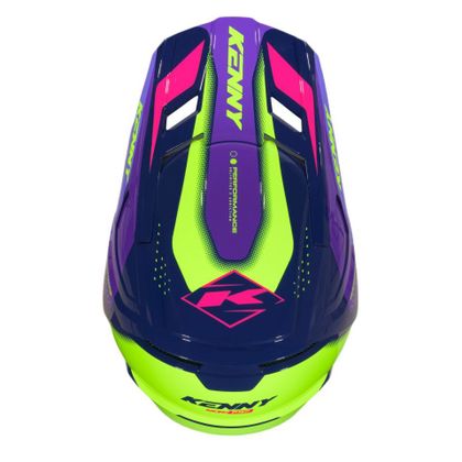 Kenny PERFORMANCE GRAPHIC RACING KINDER Cross-Helm - Lila / Schwarz