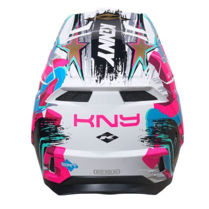 Casque cross Kenny PERFORMANCE GRAPHIC + ENFANT - Blanc / Rose