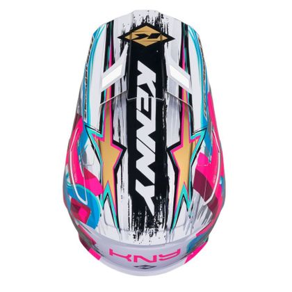 Casque cross Kenny PERFORMANCE GRAPHIC + ENFANT - Blanc / Rose