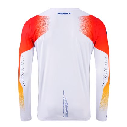 Camisola de motocross Kenny TRACK - BLAST 2027 - Laranja / Branco