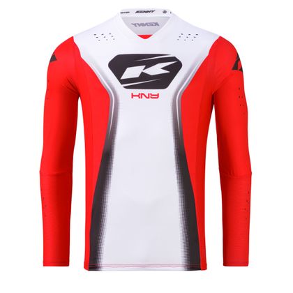 Maillot de motocross Kenny PERFORMANCE ENFANT - SOLID - Negru / Roșu Ref: KE3196 