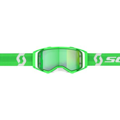 Gafas de motocross Scott Prospect green/white green chrome works 2024 - Verde / Blanco