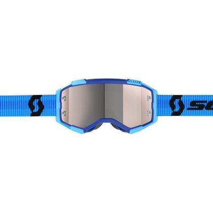 Gafas de motocross Scott Fury - blue/black silver chrome works 2024 - Azul / Negro