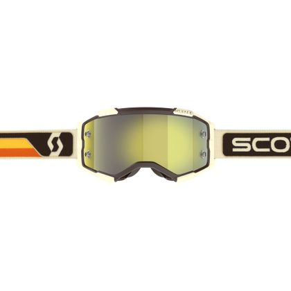 Gafas de motocross Scott Fury - deep brown/beige yellow chrome works 2024 - Marrón / Beige