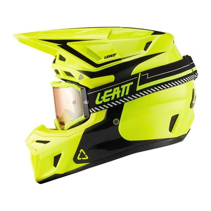 Prilba na motocross Leatt 8.5 S MASKOM 2027 - Žltá / Čierna