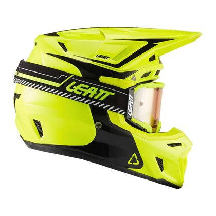 Prilba na motocross Leatt 8.5 S MASKOM 2027 - Žltá / Čierna