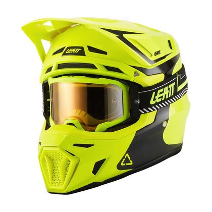 Prilba na motocross Leatt 8.5 S MASKOM 2027 - Žltá / Čierna Ref : LB1220 