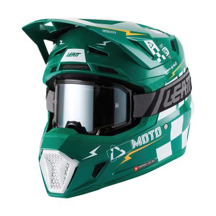 Motokrosová helma Leatt 7.5 S MASKEM 2027 - Zelená Ref: LB1229 