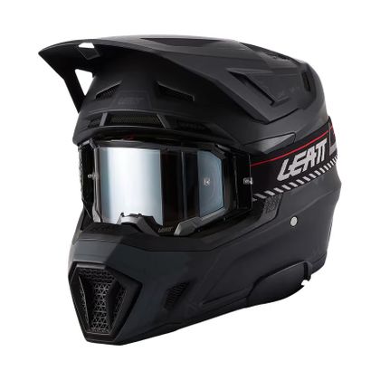 Prilba na motocross Leatt 7.5 S MASKOU + INTERCOM CARDO 2027 - Čierna Ref : LB1218 