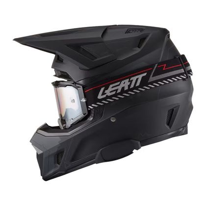 Prilba na motocross Leatt 7.5 S MASKOU + INTERCOM CARDO 2027 - Čierna