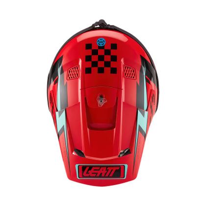 Prilba na motocross Leatt 3.5 S MASKOM 2027 - Červená / Čierna