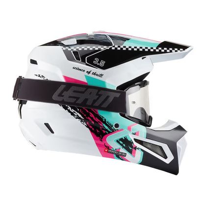 Prilba na motocross Leatt 3.5 S MASKOM 2027 - Čierna / Ružová