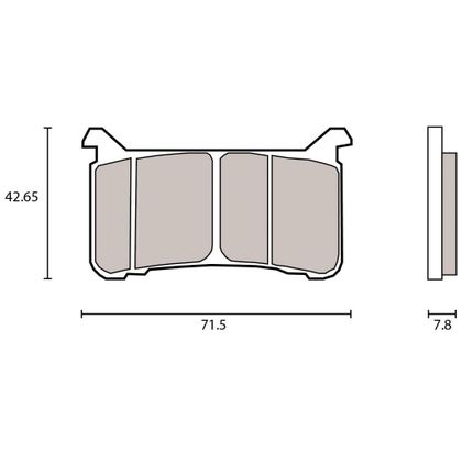 Plaquettes de freins Brembo Racing Z04 M108