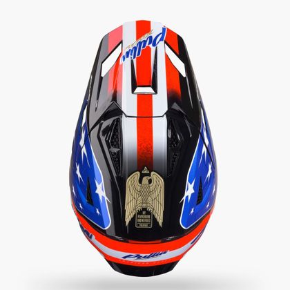 Casque cross Pull-in MASTER GRAPHIC USA 2027 - Blanc