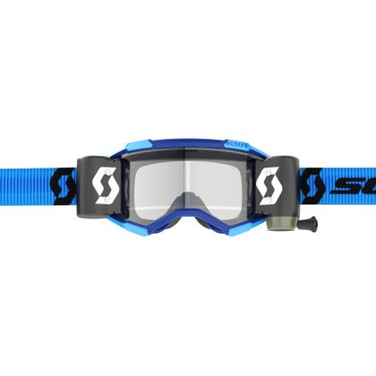 Gafas de motocross Scott Fury WFS - blue/black clear works 2024 - Azul / Negro