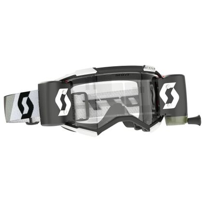 Gafas de motocross Scott Fury WFS - premium black/white clear works 2024 - Negro / Blanco Ref : SCO1373 / 2785967702113 