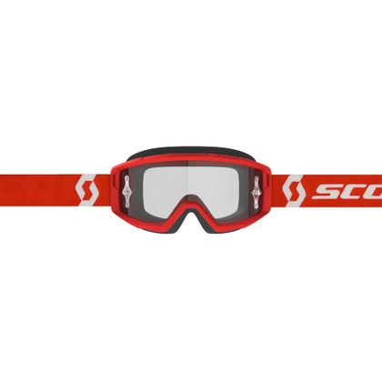 Gafas de motocross Scott PRIMAL - CLEAR 2024 - Rojo / Blanco