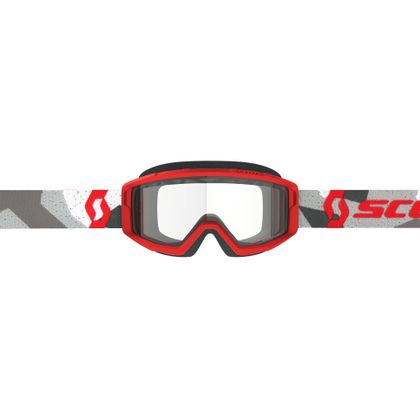 Gafas de motocross Scott PRIMAL ENDURO CLEAR 2024 - Blanco / Rojo