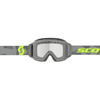 Gafas de motocross Scott Primal Enduro - light grey/neon yellow clear 2024 - Gris / Amarillo