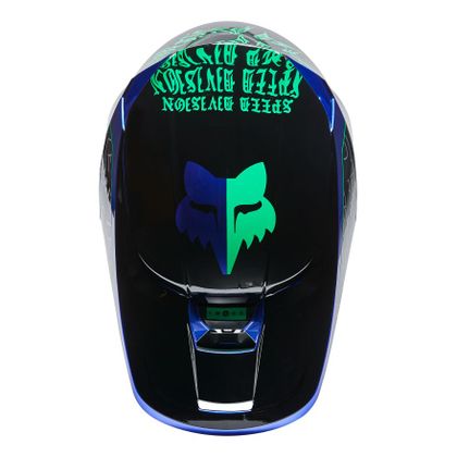Fox V1 PERIL - BLUE 2022 Cross-Helm