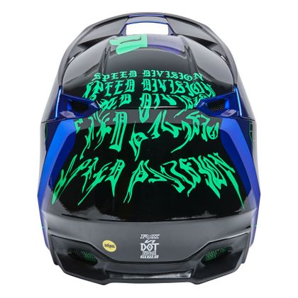Fox V1 PERIL - BLUE 2022 Cross-Helm