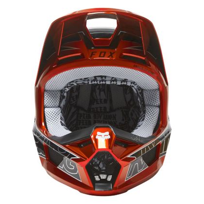 Casco de motocross Fox V1 PERIL - FLUO RED 2022