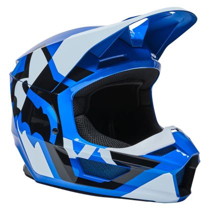 Casco de motocross Fox V1 LUX - BLUE 2022 Ref : FX3229 
