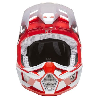 Casco de motocross Fox V2 NOBYL - FLAME RED 2022