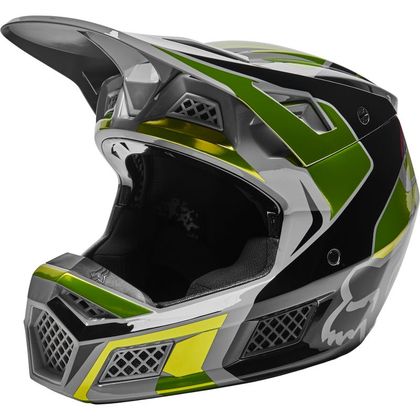 Casco de motocross Fox V3 RS MIRER - FLUO YELLOW 2023 - Amarillo Ref : FX3211 