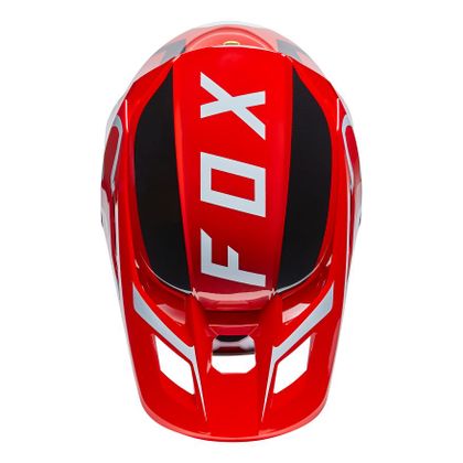 Fox V2 MERZ - FLUO RED 2022 Cross-Helm - Rot / Weiß