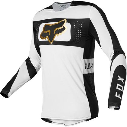 Camiseta de motocross Fox FLEXAIR MIRER - WHITE BLACK 2023 Ref : FX3300 