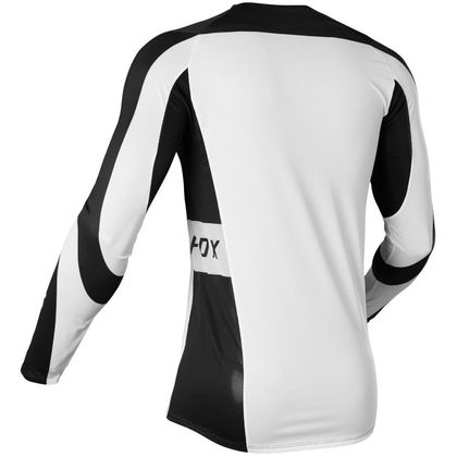 Camiseta de motocross Fox FLEXAIR MIRER - WHITE BLACK 2023