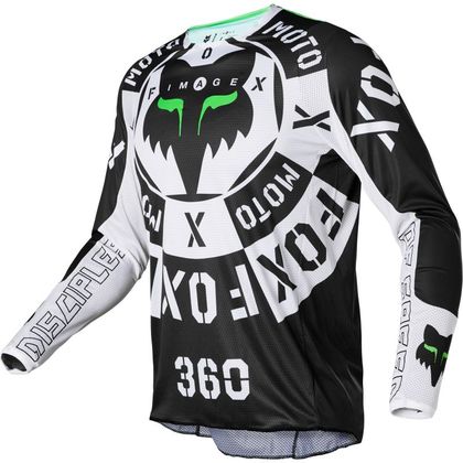 Camiseta de motocross Fox 360 NOBYL - BLACK WHITE 2023 Ref : FX3330 