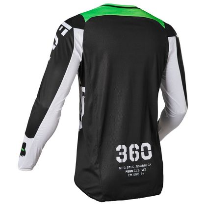 Camiseta de motocross Fox 360 NOBYL - BLACK WHITE 2023