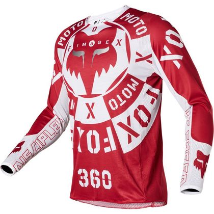 Camiseta de motocross Fox 360 NOBYL - RED WHITE 2023 Ref : FX3332 