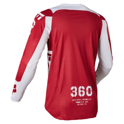 Maillot cross Fox 360 NOBYL - RED WHITE 2023