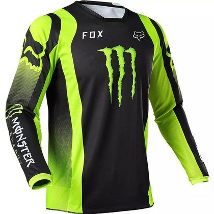 reporte lona Ocupar Camiseta de motocross Fox 180 MONSTER - BLACK - Equipaciones completas -  Motoblouz.es